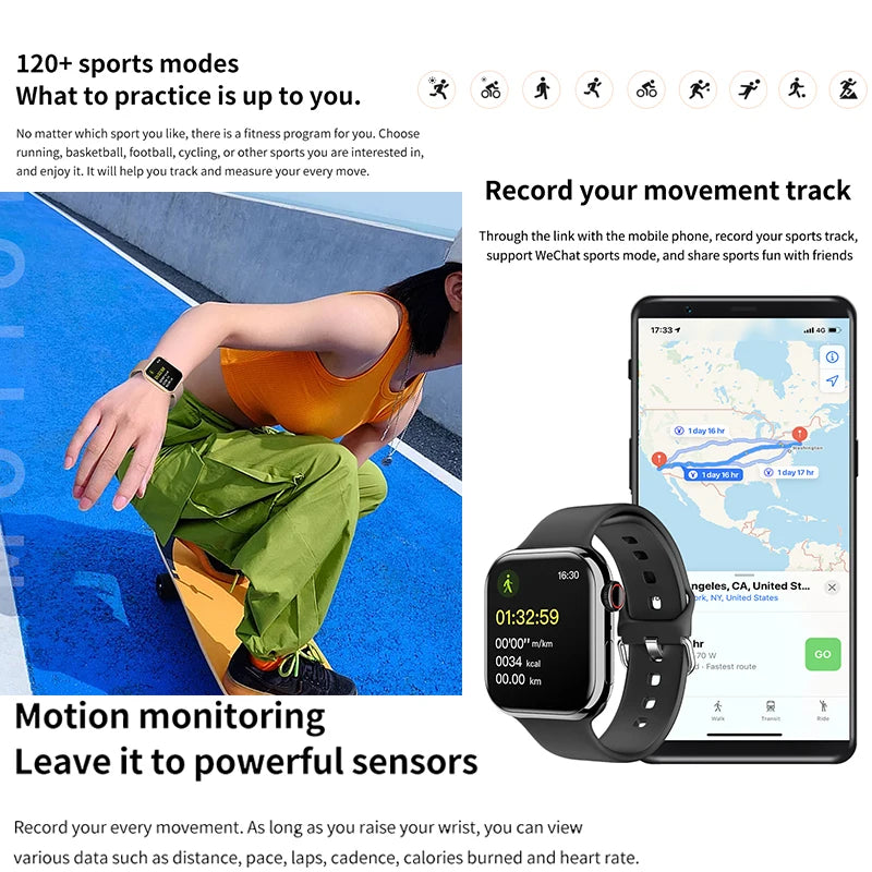 Strap Wise GPS Smart Watch with Heart Rate, Body Temperature, and Bluetooth Call