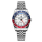 Luxury 200m Water-Resistant GMT Men's Diver Watch with Super Luminous Features