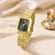 Luxury Alloy Strap Quartz Women's Wristwatch