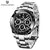 40mm Men's Quartz Chronograph Watch with Sapphire Crystal and Waterproof Design