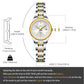Luxury Gold Women's Waterproof Luminous Dress Watch
