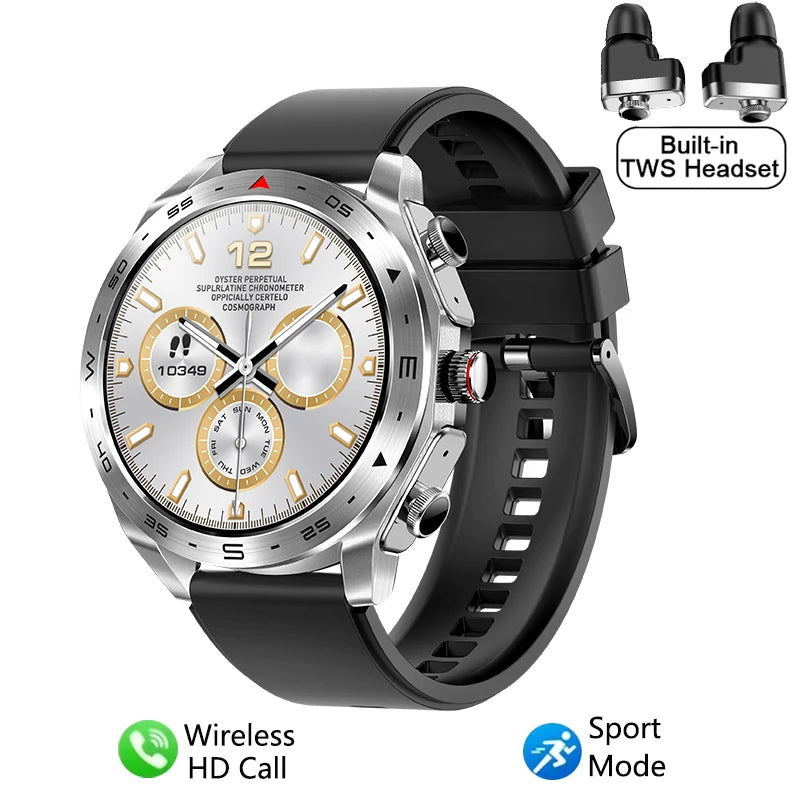 Strap Wise 2024 Smart Watch with TWS Bluetooth Earphones and HIFI Sound Quality