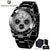 40mm Men's Quartz Chronograph Watch with Sapphire Crystal and Waterproof Design