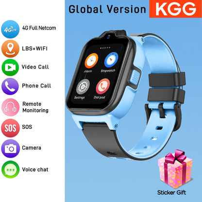 KGG 4G Kids Smart Watch Phone with Video Call, SOS & Tracker Features