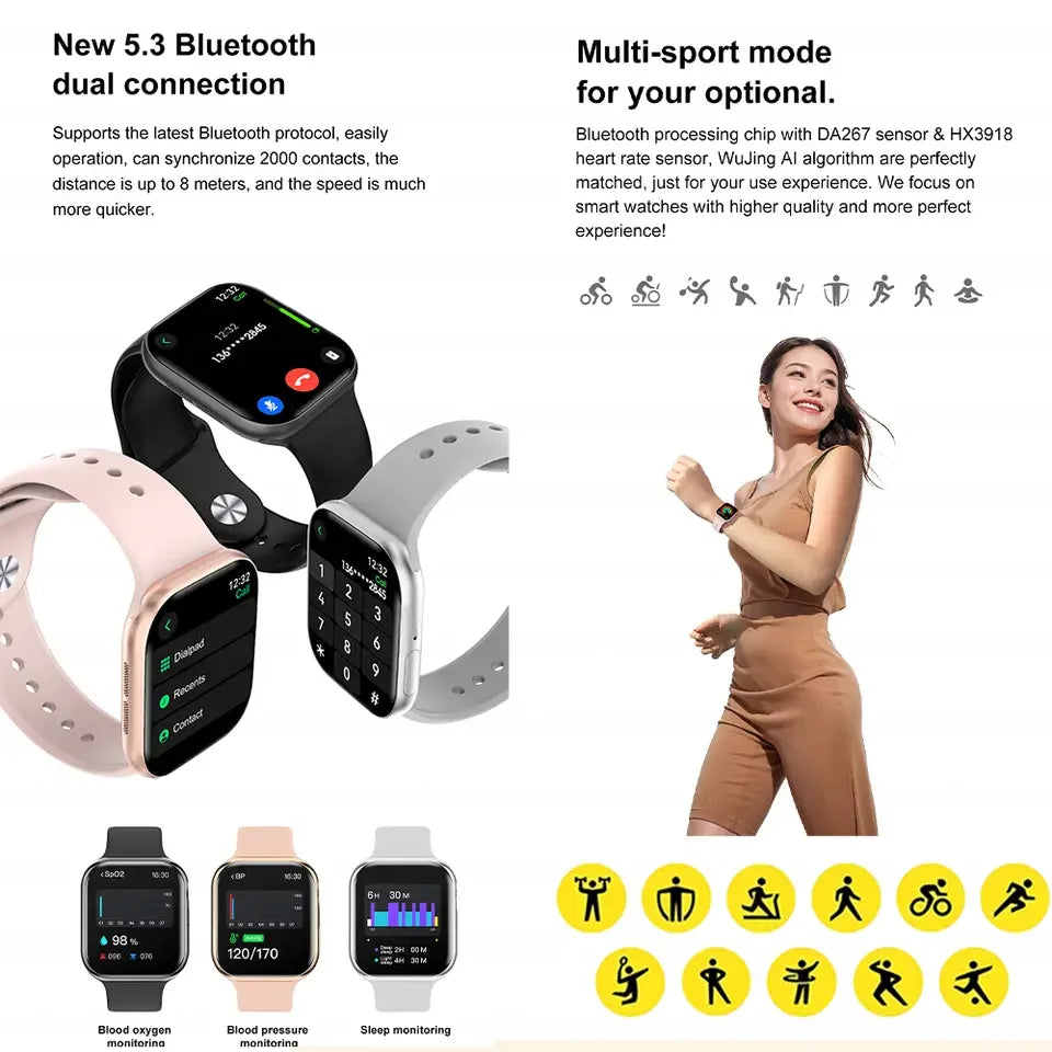 Strap Wise 2025 Smart Watch with HD AMOLED, Bluetooth Calling, and All-Round Health Tracking