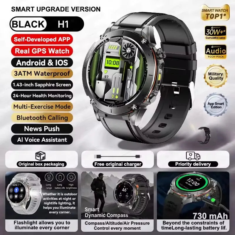 Strap Wise Ultra GPS Smart Watch with 10ATM Waterproof & Dual-band GNSS