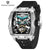 42MM Skeleton Dial Men's Mechanical Watch - Automatic, Waterproof, Sapphire Glass