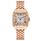 Light Luxury Square Couple Watches with Stainless Steel Strap - Fashion Quartz Wristwatches