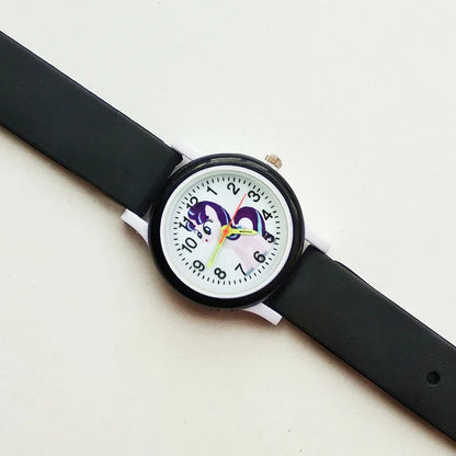 Colorful Silicone Strap Kids Quartz Watch – Perfect Birthday Gift