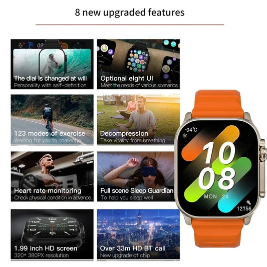 Strap Wise Ultra 10 Smart Watch - 49mm GPS, Bluetooth, NFC, Health Tracker