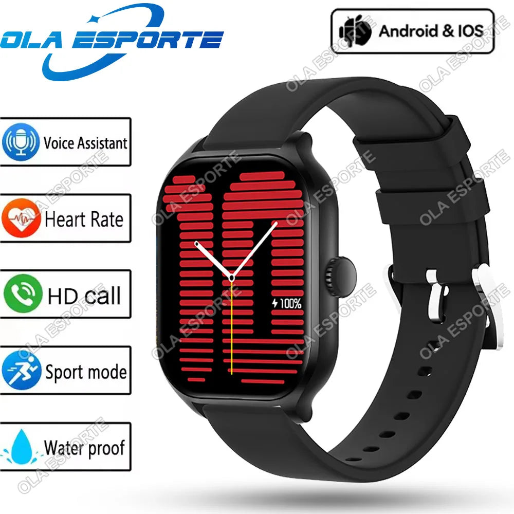 Strap Wise Waterproof Smart Watch with Heart Rate, Blood Oxygen, and Sleep Monitoring