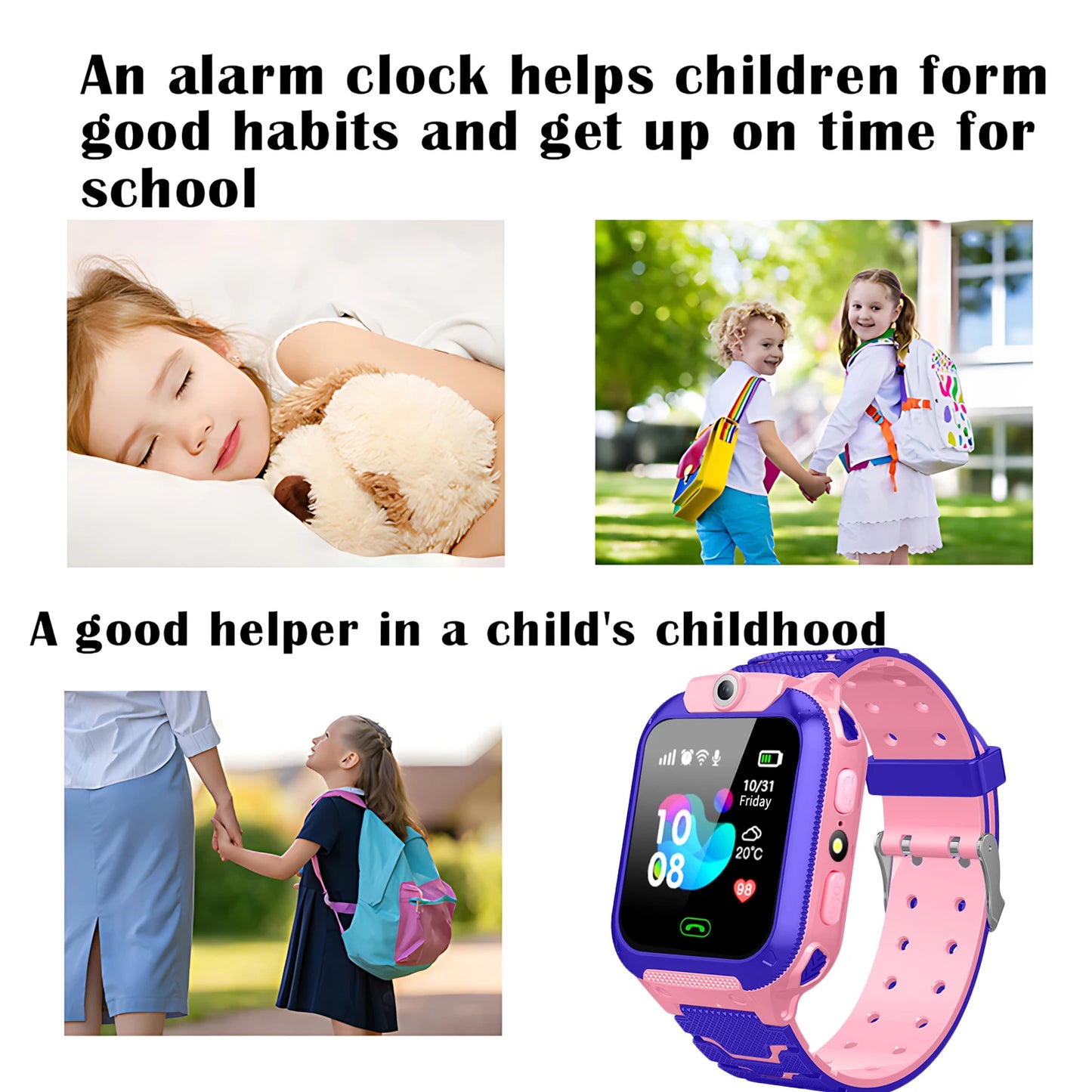 Kids' Smartwatch with Camera, Music, Games & Fitness Tracker