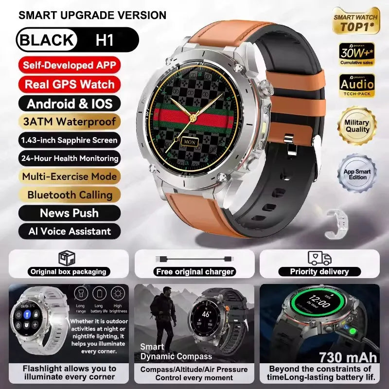 Strap Wise Ultra GPS Smart Watch with 10ATM Waterproof & Dual-band GNSS