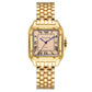 Luxury Ladies Quartz Watch with Calendar - Stainless Steel Bracelet