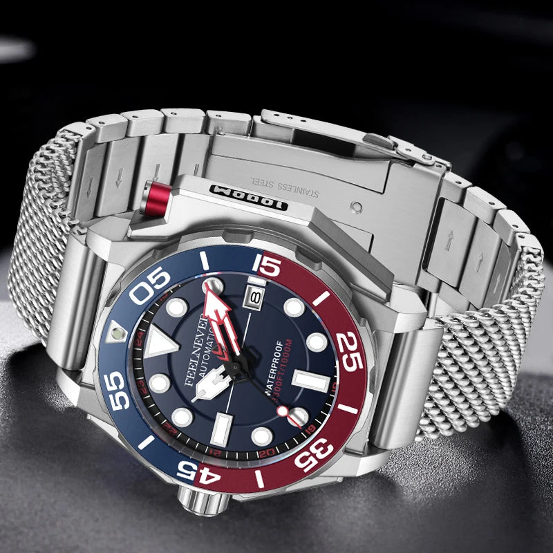 Luxury Automatic Men's Watch - Fashionable, Waterproof, Mechanical Wristwatch