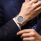Luxury Men's Stainless Steel Chronograph Watch - Waterproof & Luminous