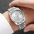 Luxury Quartz Business Watch for Men and Women with Rhinestones