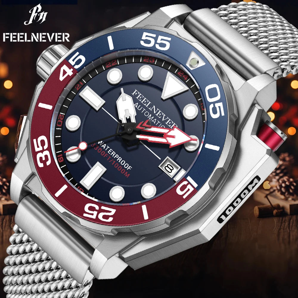 Luxury Automatic Men's Watch - Fashionable, Waterproof, Mechanical Wristwatch