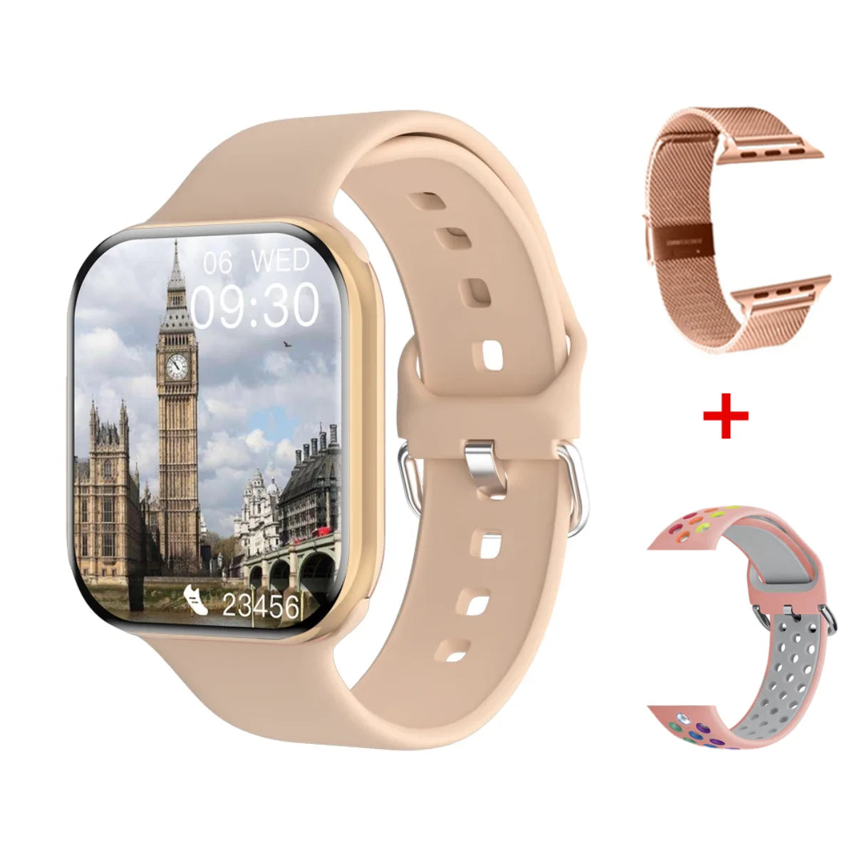 Strap Wise GPS Smart Watch Series 10 with Music, Bluetooth Calls, and Health Tracking