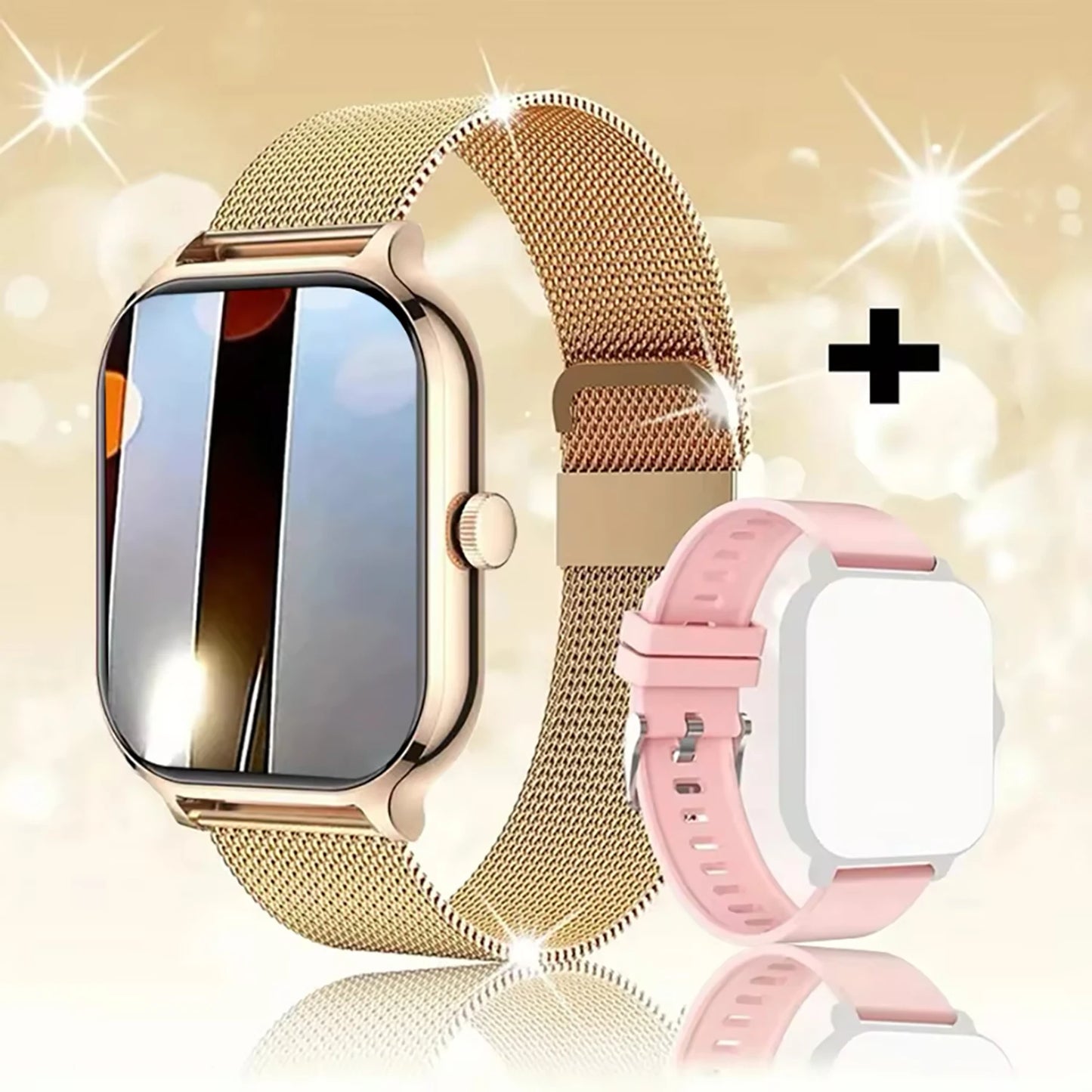Strap Wise Blood Glucose Smart Watch with HD Screen and Heart Rate Monitoring