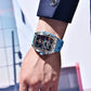 42MM Skeleton Dial Men's Mechanical Watch - Automatic, Waterproof, Sapphire Glass