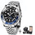 Luxury GMT Mechanical Wristwatch with Sapphire Glass and 100M Water Resistance