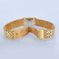 Luxury Gold Square Women's Quartz Watch - Elegant Stainless Steel Design
