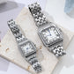 Luxury Ladies Quartz Watch with Calendar - Stainless Steel Bracelet