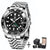 Luxury GMT Mechanical Wristwatch with Sapphire Glass and 100M Water Resistance