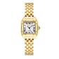 Luxury Square Ladies Quartz Watch with Alloy Strap