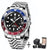 Luxury GMT Mechanical Wristwatch with Sapphire Glass and 100M Water Resistance