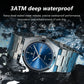 Luxury Waterproof Luminous Men's Quartz Watch with Date and Week Display