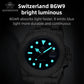 Luxurious Men's Luminous Quartz Diving Watch - 20 Bar Waterproof Stainless Steel