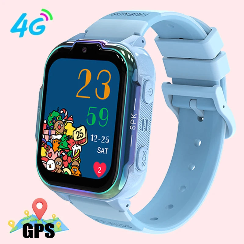 BOALZETD 4G Kids Smart Watch with GPS, HD Video Call, and SOS Features