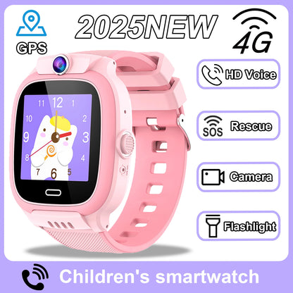 2025 Kids Smart Watch with GPS, 4G Calling, and Waterproof Design