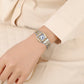 Elegant Waterproof Women's Quartz Watch with Luminous Date and Stainless Steel Band