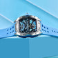 42MM Skeleton Dial Men's Mechanical Watch - Automatic, Waterproof, Sapphire Glass