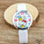 Hello Kitty Cartoon Quartz Watch with Leather Strap for Kids