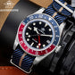 Luxury 200m Water-Resistant GMT Men's Diver Watch with Super Luminous Features