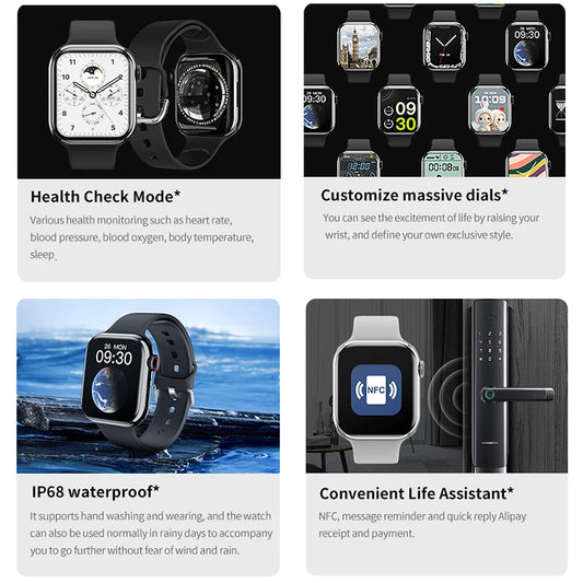Strap Wise GPS Smart Watch with Heart Rate, Body Temperature, and Bluetooth Call