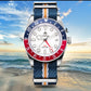 Luxury 200m Water-Resistant GMT Men's Diver Watch with Super Luminous Features
