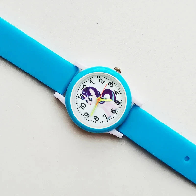 Colorful Silicone Strap Kids Quartz Watch – Perfect Birthday Gift