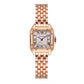 Luxury Ladies Quartz Watch with Calendar - Stainless Steel Bracelet
