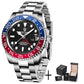 Luxury GMT Mechanical Wristwatch with Sapphire Glass and 100M Water Resistance