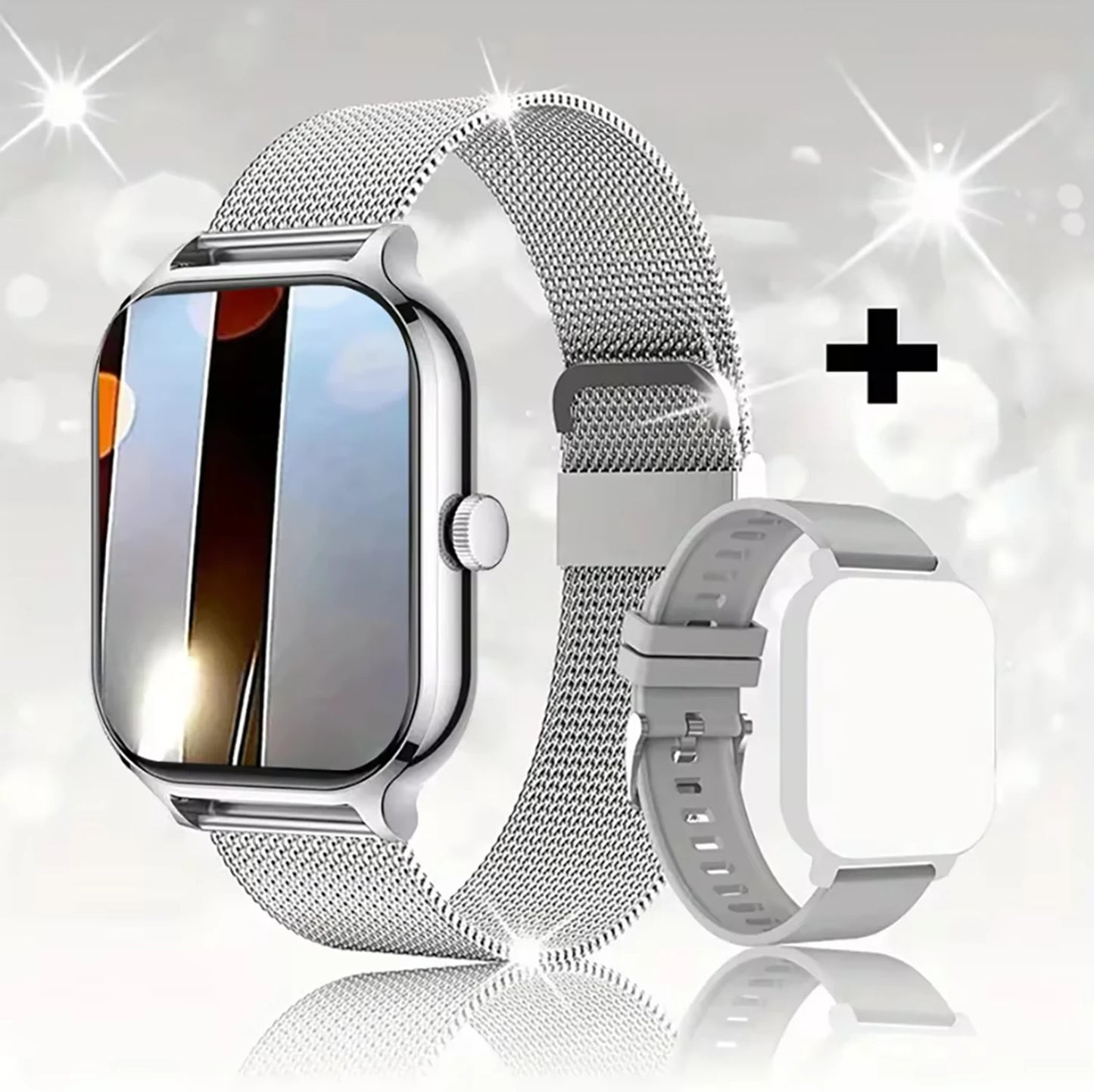 Strap Wise Blood Glucose Smart Watch with HD Screen and Heart Rate Monitoring