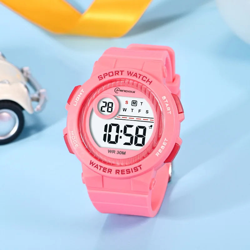 OHSEN Kids 30M Waterproof Digital Sport Watch with Stopwatch and Alarm