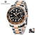 Luxury GMT Mechanical Wristwatch with Sapphire Glass and 100M Water Resistance