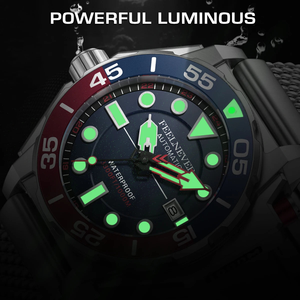 Luxury Automatic Men's Watch - Fashionable, Waterproof, Mechanical Wristwatch