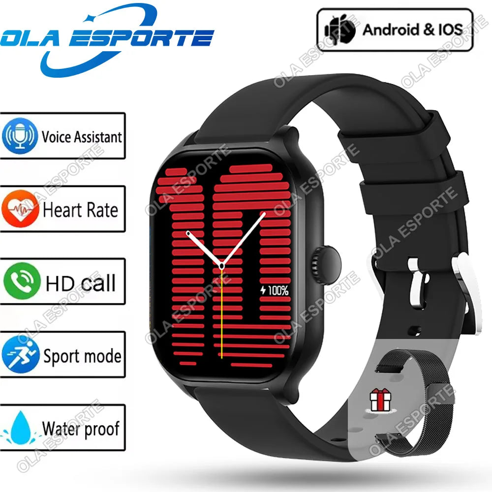 Strap Wise Waterproof Smart Watch with Heart Rate, Blood Oxygen, and Sleep Monitoring