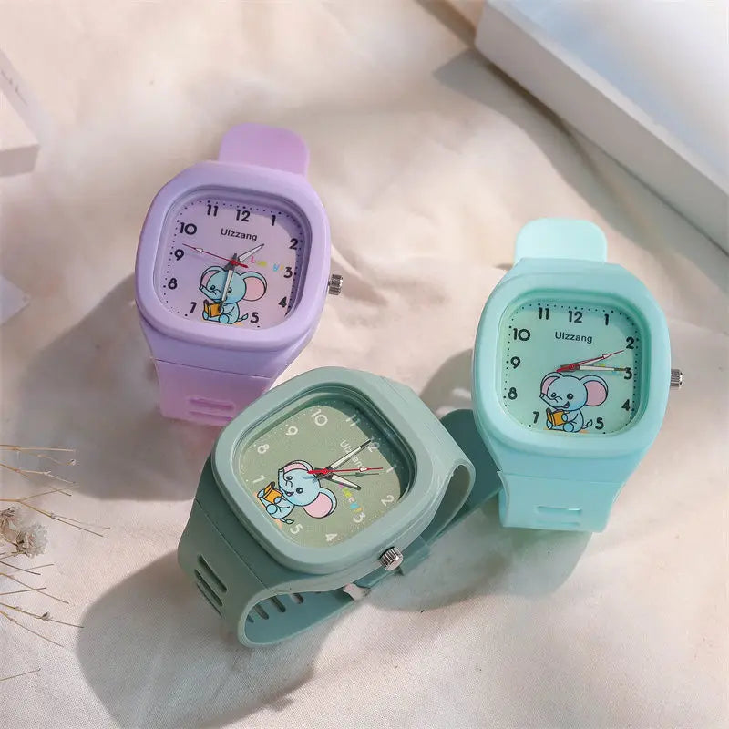 Trendy Kids Square Luminous Sports Watch in Multiple Colors
